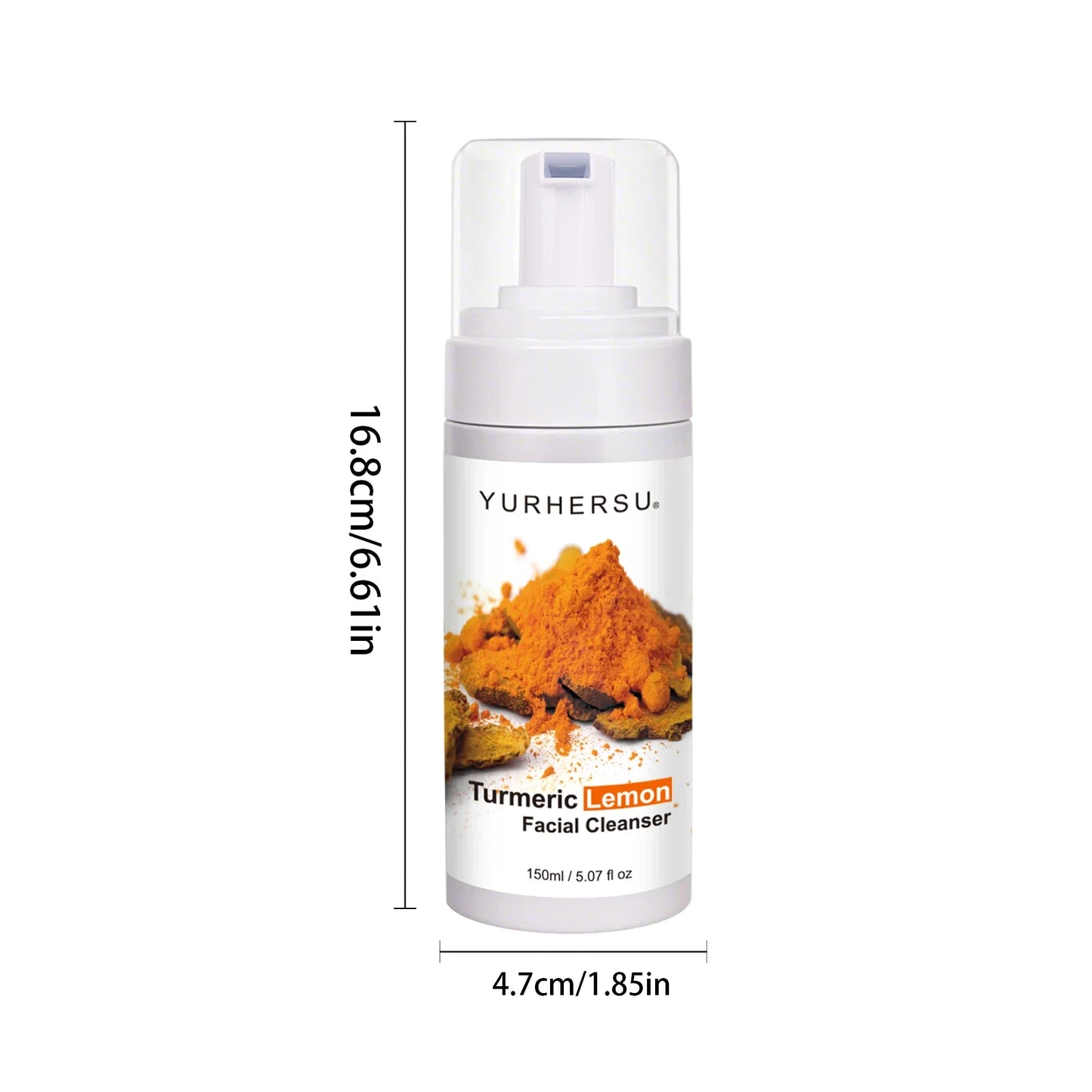 Turmeric Foam Facial Cleanser – Brightening Face Wash 150ml
