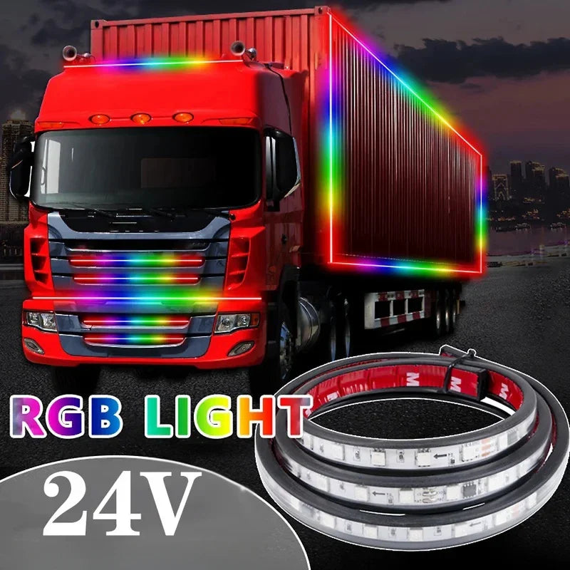 24V RGB LED Strip Lights for Trucks – Ambient Lighting Kit