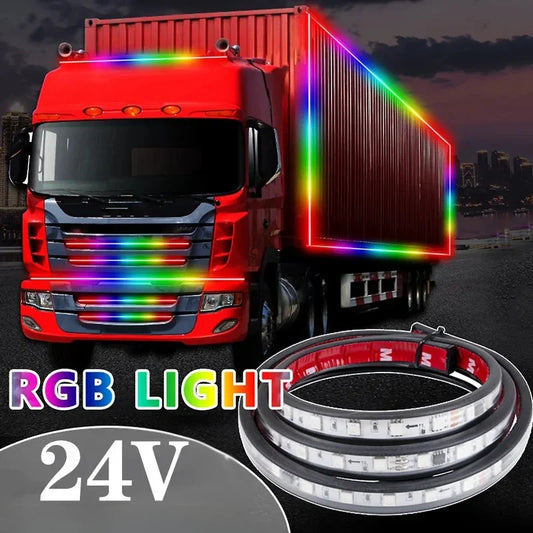 24V RGB LED Strip Lights for Trucks – Ambient Lighting Kit Truck LED Strip Light Oasis Select