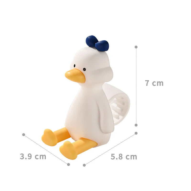 New Bear Duck Punch-free Door Anti-collision Pad Room Bathroom Door Handle Silicone Silent Protection Pad Door Handle Cover Peaceful Pleasures Health and Wellness A5