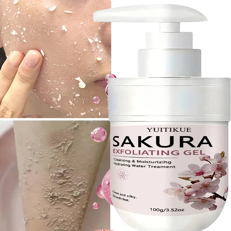 YUITIKUE Sakura Face Exfoliating Gel 100g – Gentle Daily Cleanser