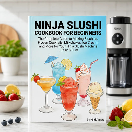 Ninja Slushi Cookbook A5 Guide Beginners Slushies Milkshakes Ice Peaceful Pleasures Health and Wellness