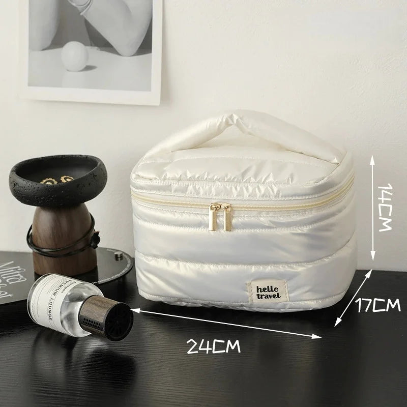 Large Waterproof Travel Makeup Bag – Women's Cosmetic Organizer