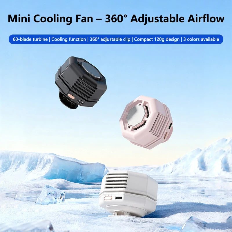 Lenovo Clip Fan Mini Portable Strong Cold Wind Desktop 60 Blade 360 ° Adjustment of Wind Multifunctional Fan For Women Men Peaceful Pleasures Health and Wellness