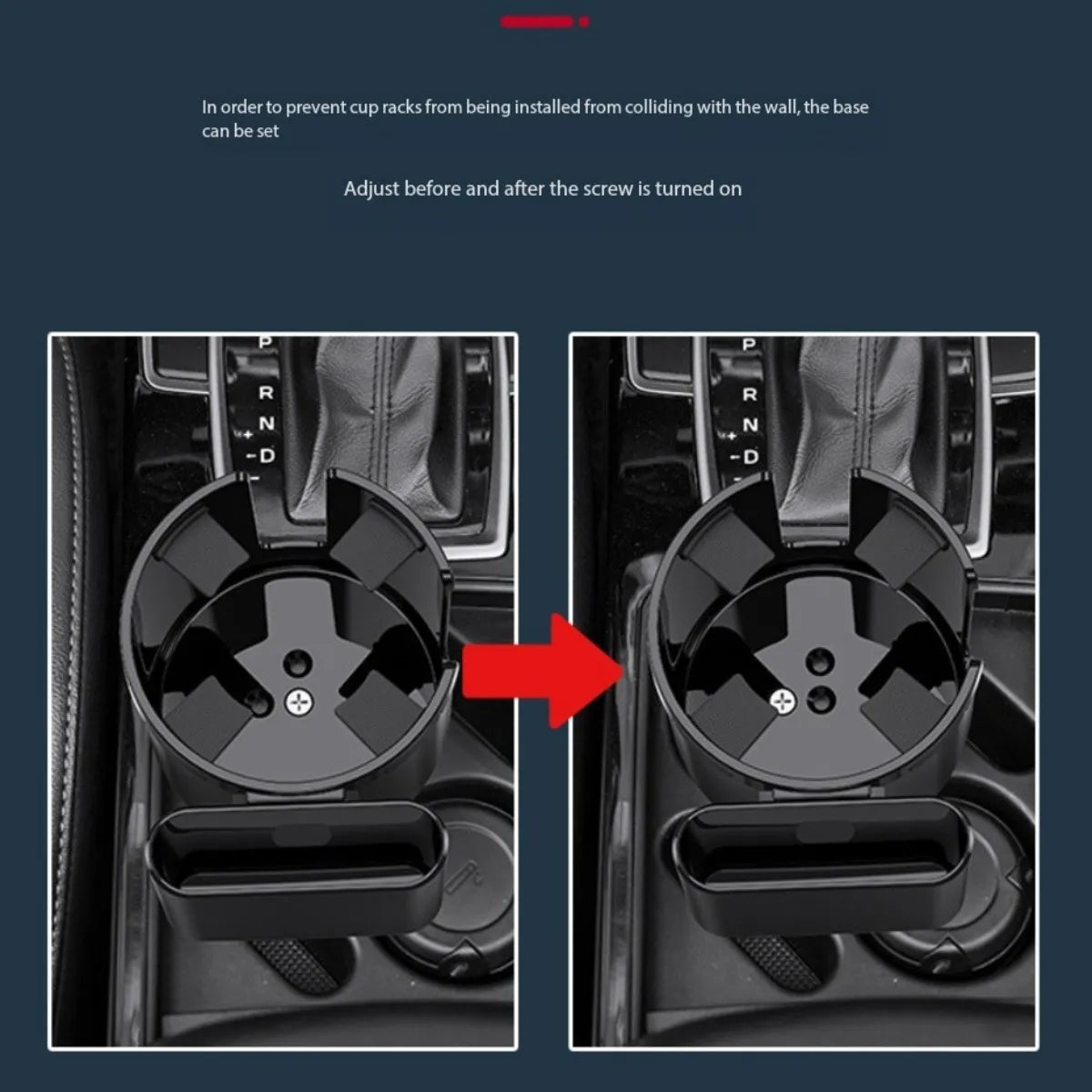 108mm Car Cup Holder 2-in-1 Vehicle Drink Holder Modified Cup Mat Multi-functional Storage Rack Peaceful Pleasures Health and Wellness