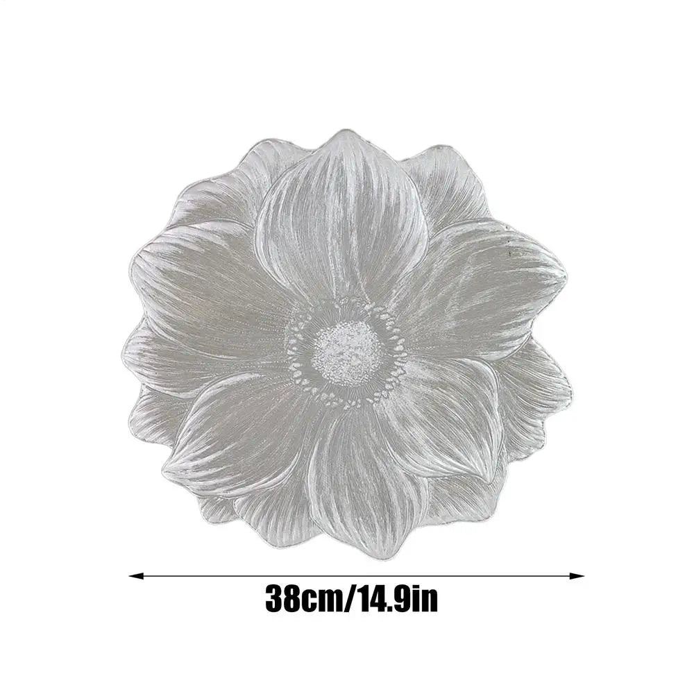 Lotus Flower PVC Placemat – Heat Resistant & Waterproof