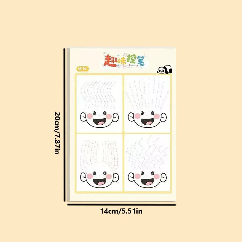 35 Sheets Fun Pen Control Tracing Workbook Kids Preschool Early