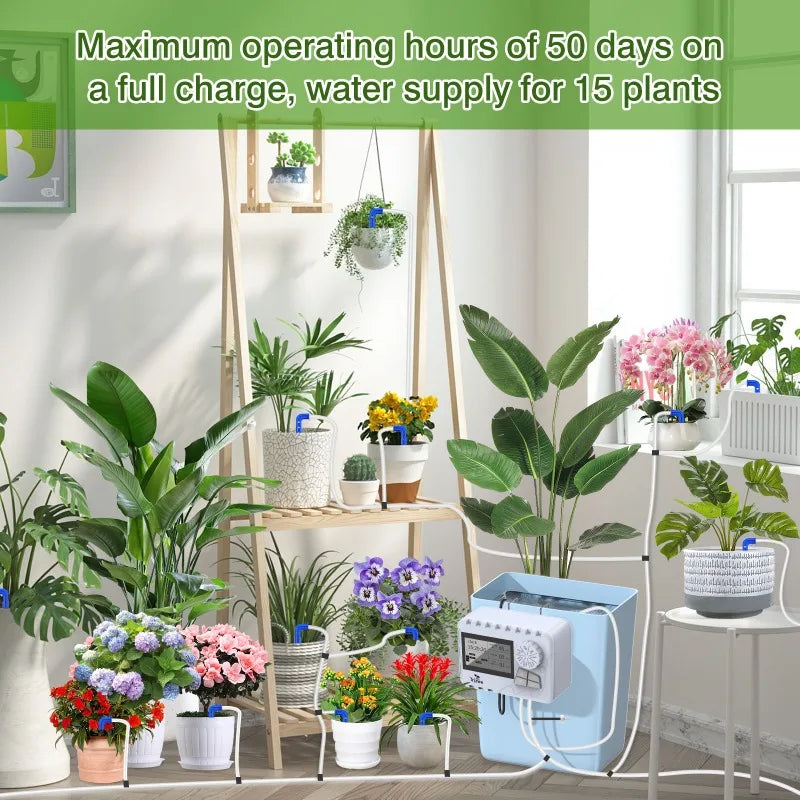 Indoor Automatic Drip Irrigation System – 2200mAh USB Timer