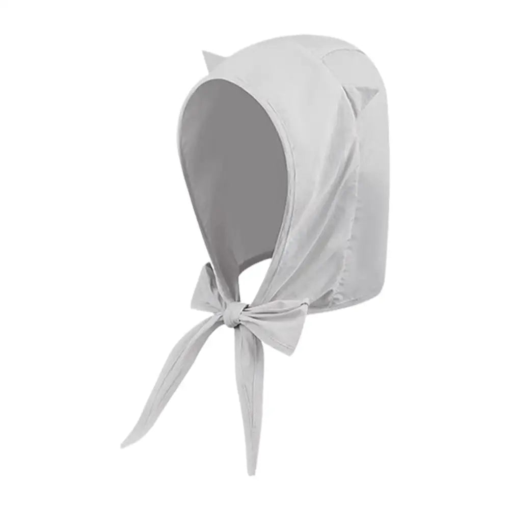 Cat Ear Hooded Sun Hat | Quick-Dry Outdoor Cap with Chin Strap