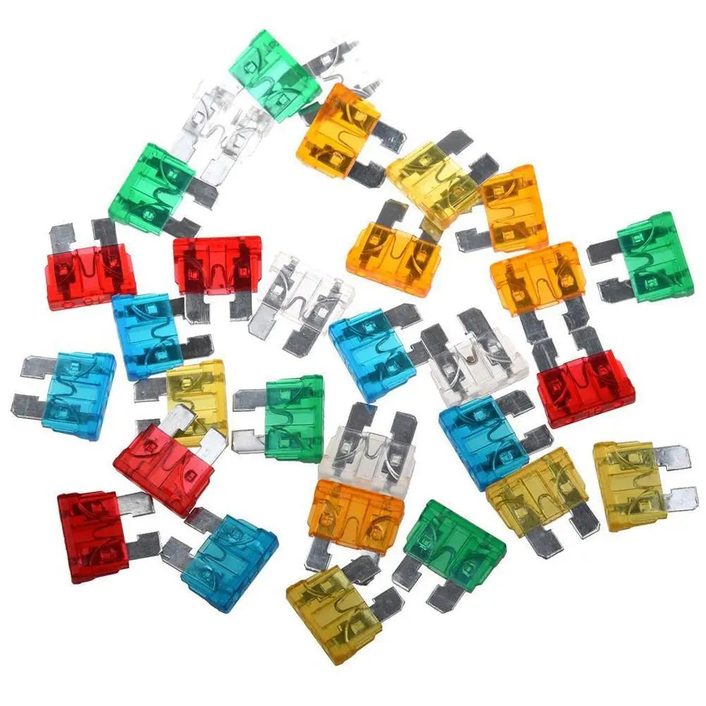 Automotive Mini Blade Fuses 50/100 Pack – 2A to 35A Assorted Peaceful Pleasures Health and Wellness