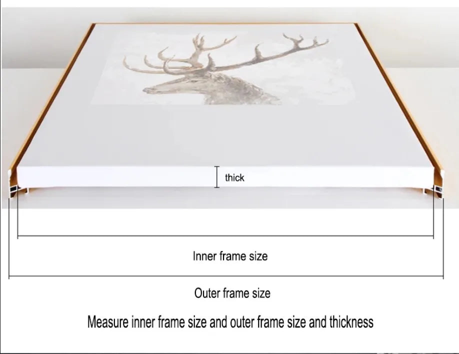 Metal Floating Frame Kit for Home Decoration, Large Wall Picture, Oil Painting Art, DIY Home Decoration, 20,40, 50,60,70,80,90 Peaceful Pleasures Health and Wellness