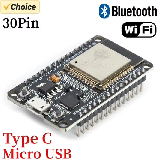 E32 Development Board WiFi+Bluetooth Module Ultra-Low Power Consumption Dual Core Micro USB C Peaceful Pleasures Health and Wellness