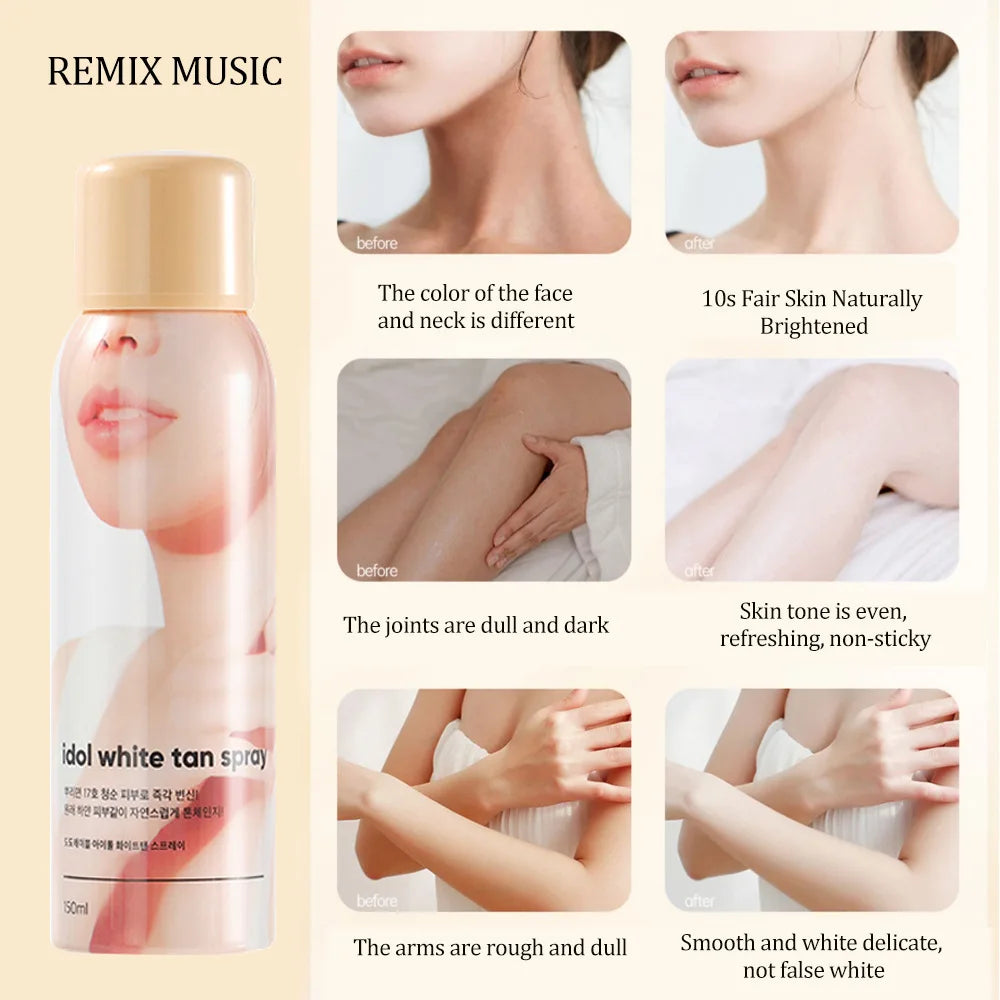 SPF50+ Brightening Body Spray & Niacinamide Sea Salt Scrub Gel