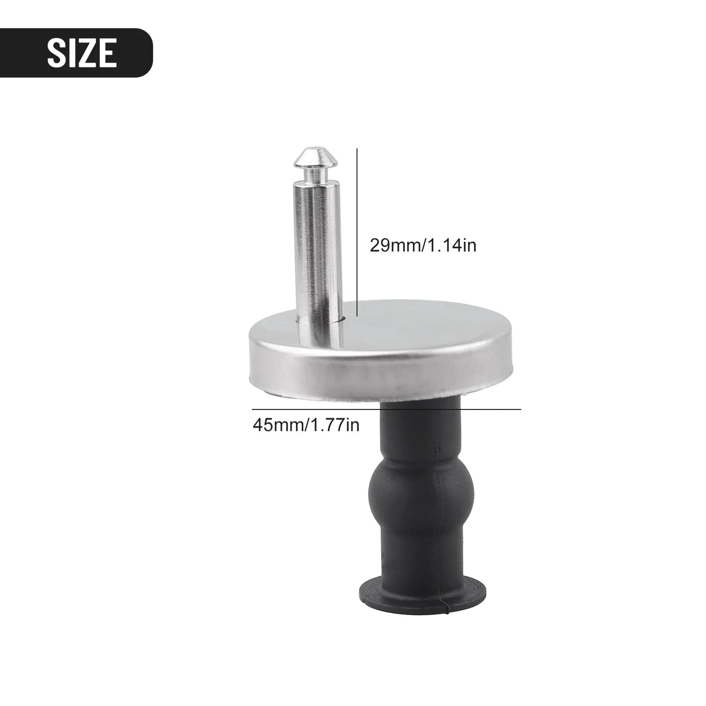 2-Pack Top Fix Toilet Seat Hinges – Soft Close & Quick Release