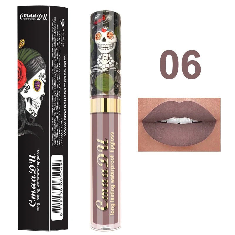 Cmaadu Matte Lip Gloss – Waterproof Long-Lasting Red Lipstick
