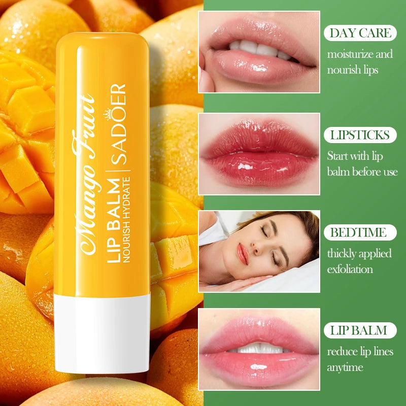 SADOER Moisturizing Lip Balm – Plumping, Hydrating, Anti-Wrinkle Lip Balm Plumper Peaceful Pleasures Health and Wellness