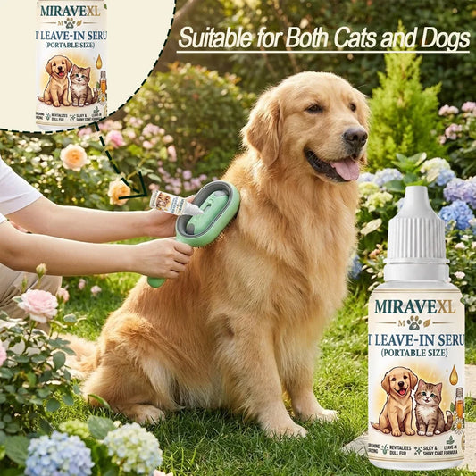 MIRAVEXL Pet Waterless Serum – Dog & Cat No-Rinse Dry Shampoo Pet Grooming Serum Oasis Select