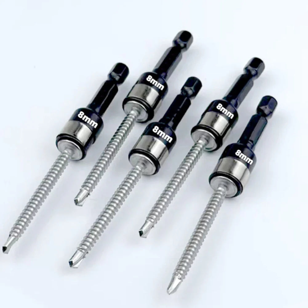 8mm Hex Shank Impact Socket Nut Driver Bit & Chuck Adapter