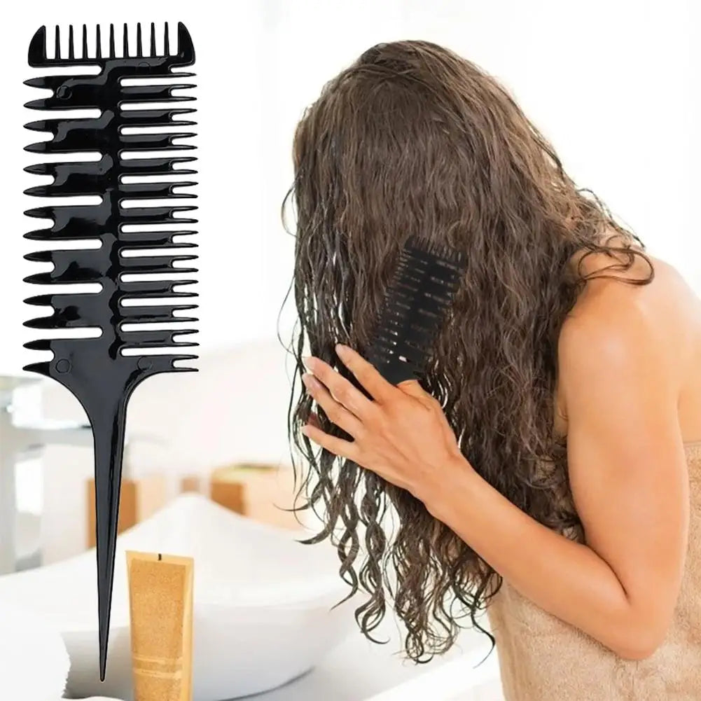 Fishbone Tail Hair Highlighting & Sectioning Comb | Salon Use