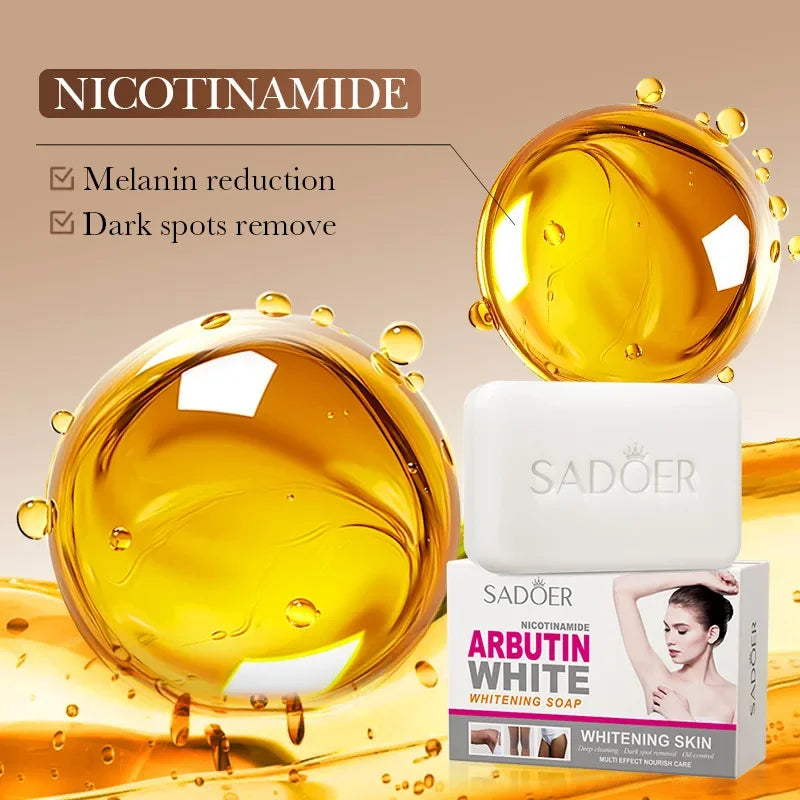 Sadoer Niacinamide Arbutin Brightening Facial Soap | Face & Body