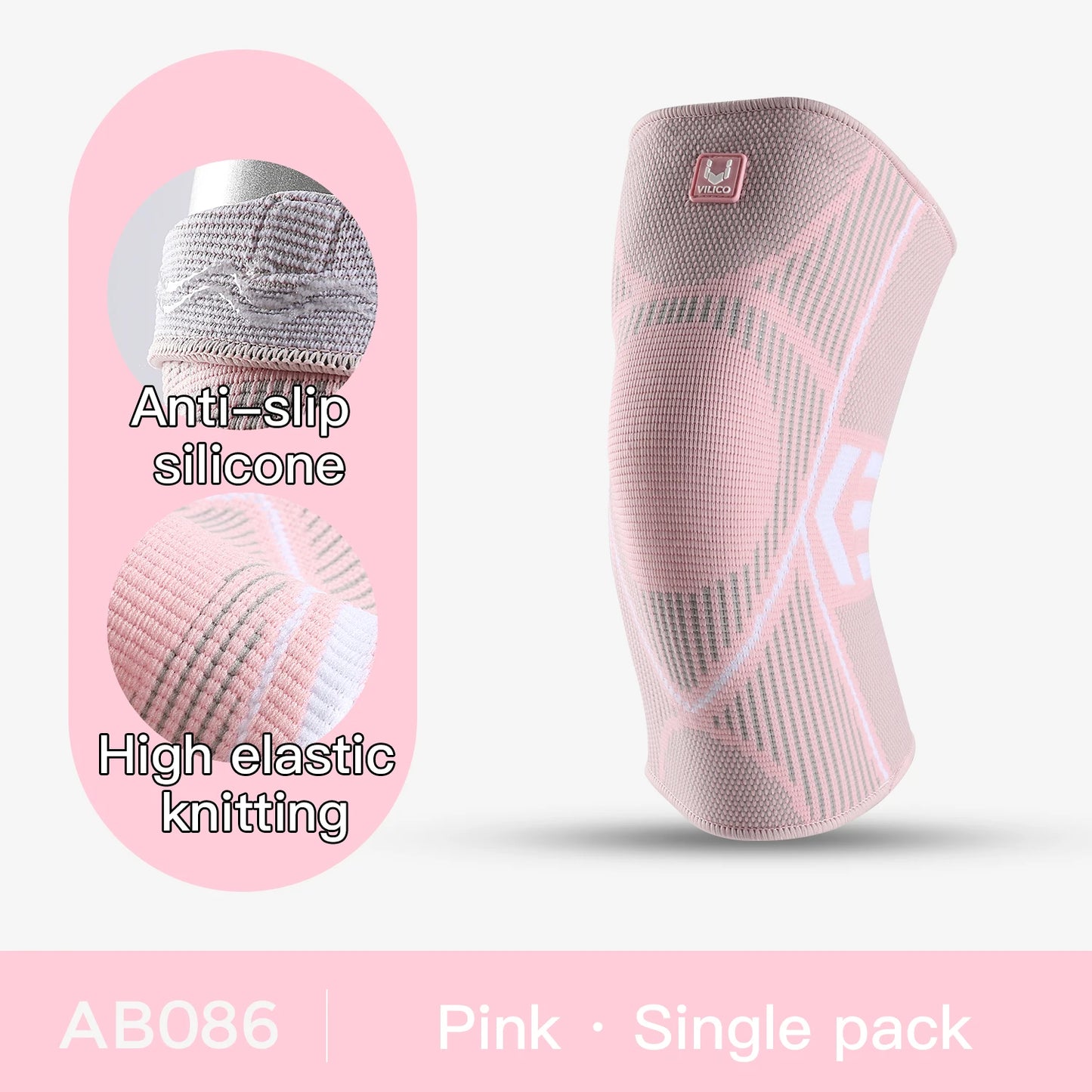 1 Pcs Compression Knee Support Sleeve Elastic Breathable Knee Pads Brace Springs Gym Sports Protector Basketball Volleyball Run Peaceful Pleasures Health and Wellness red M