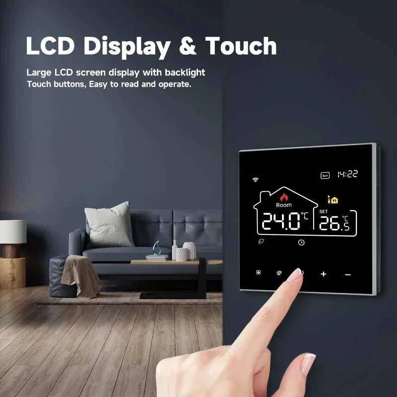 2024 New Tuya WiFi Smart Thermostat Electric Heating Water Gas Boiler Temperature Controller Work With Alexa, Google Home, Alice Peaceful Pleasures Health and Wellness