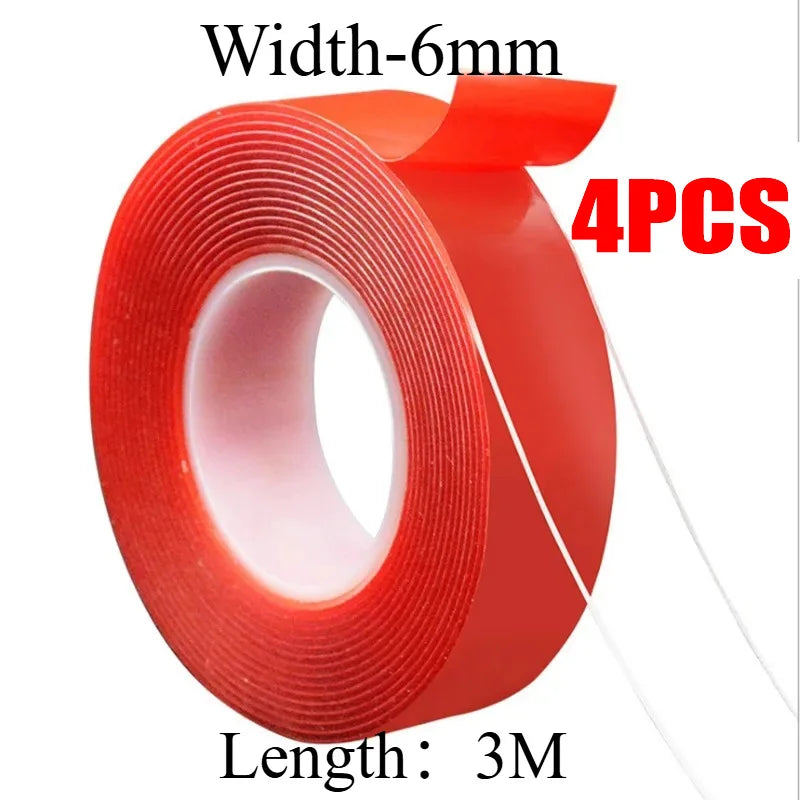 2-Pack Ultra Thin Double Sided Tape – Waterproof & Heat Resistant