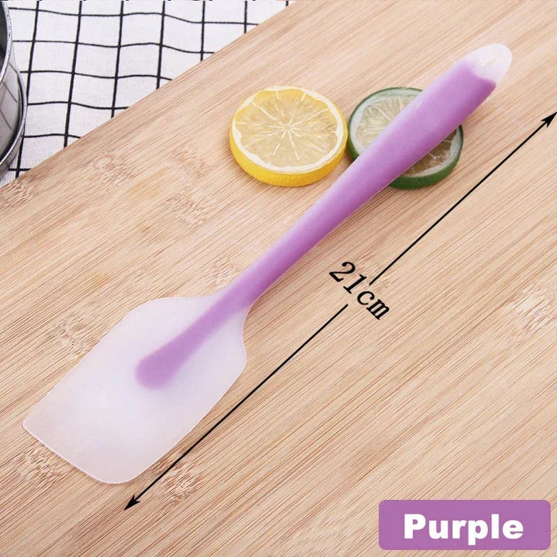 Kitchen Utensils Kitchens Heat Pastry Mini Resistant Baking Bar. Spatula Accessories Bakeware Translucent Cream Silicone Tools Peaceful Pleasures Health and Wellness Purple - S Option14