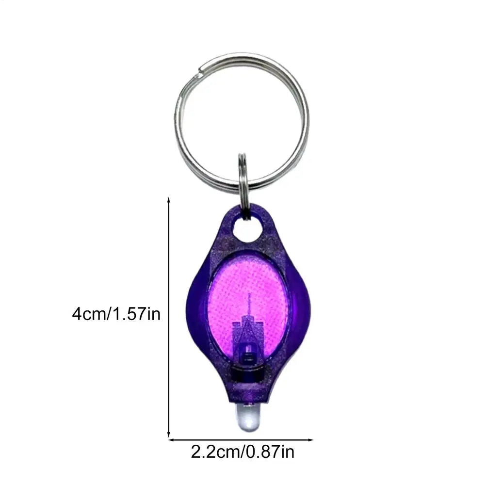 Mini LED UV Keychain Light | Portable Detector for Bags & Keys