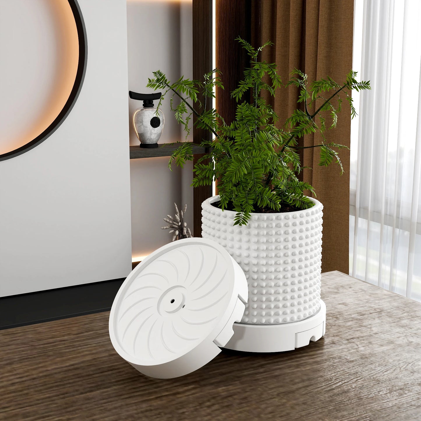 Plant Pot Moving Trolley | Silent Wheels & Water Tray