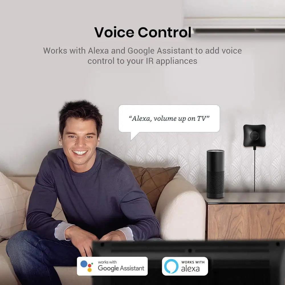 Broadlink RM4 Pro Universele Intelligente Afstandsbediening Smart Home Wifi +IR+ Rf Schakelaar Works with Alexa Google Home Peaceful Pleasures Health and Wellness