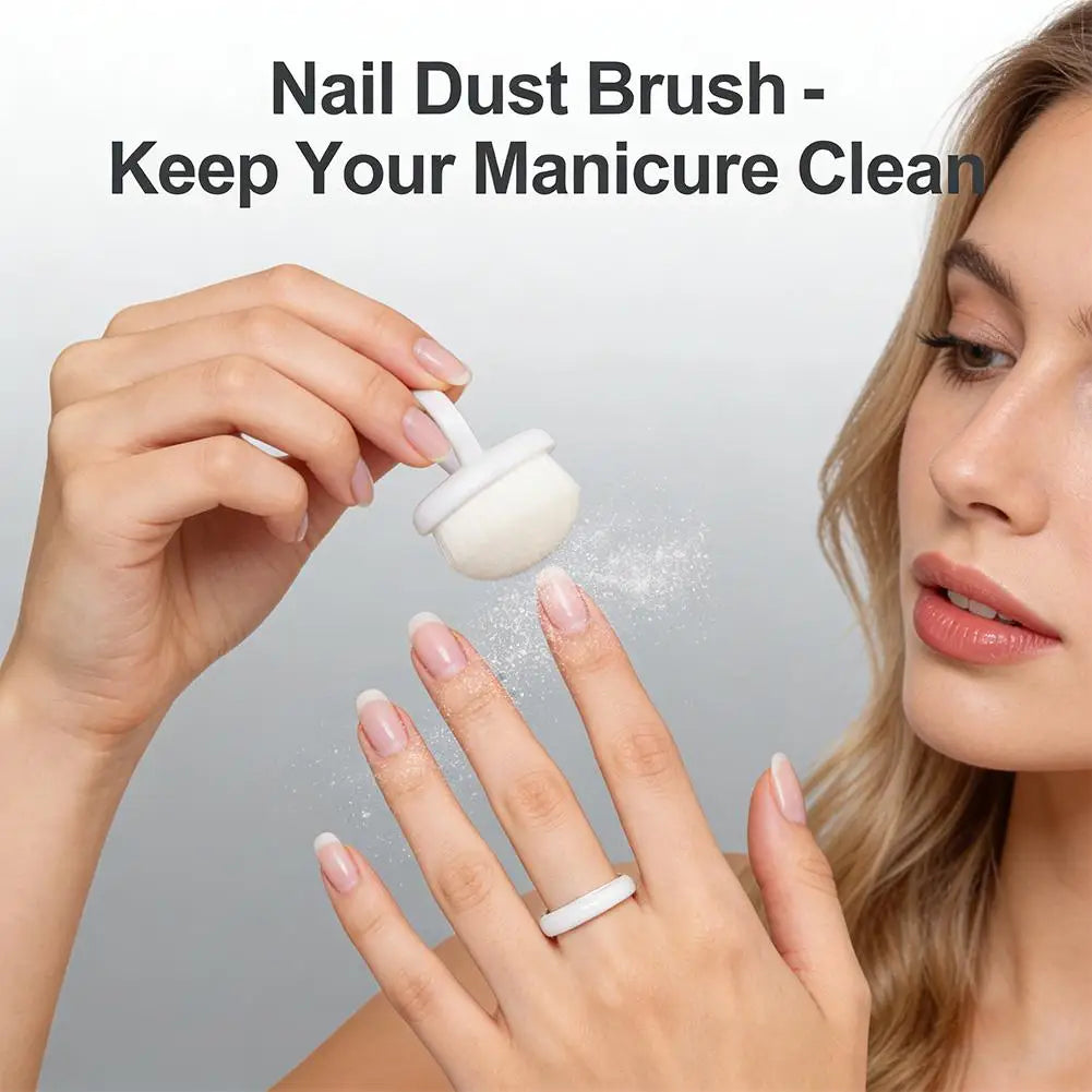 4-Pack Nail Dust Cleaning Brushes – Ring Manicure Kit Nail Care Peaceful Pleasures Health and Wellness