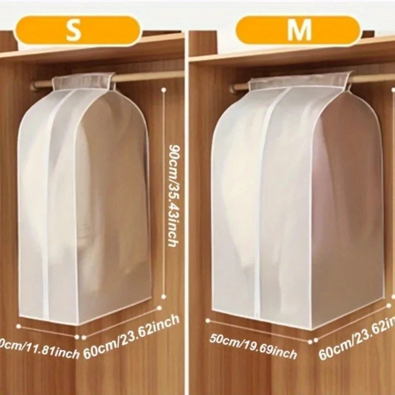 Transparent Garment Dust Cover Bag | Hanging Clothes Protector