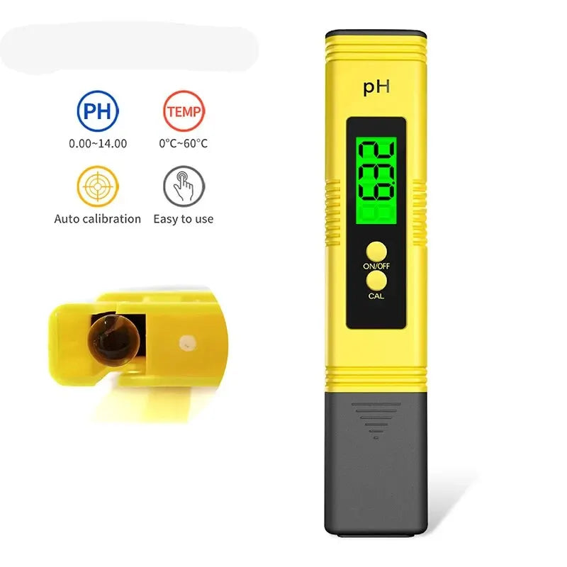 2pcs TDS PH Meter Digital Water Tester 0.01ph High Accuracy PH Meter 0-9990ppm Temperature TEMP PPM Tester Peaceful Pleasures Health and Wellness