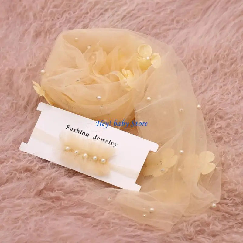 Newborn Baby Photography Props Wrap & Headband Set