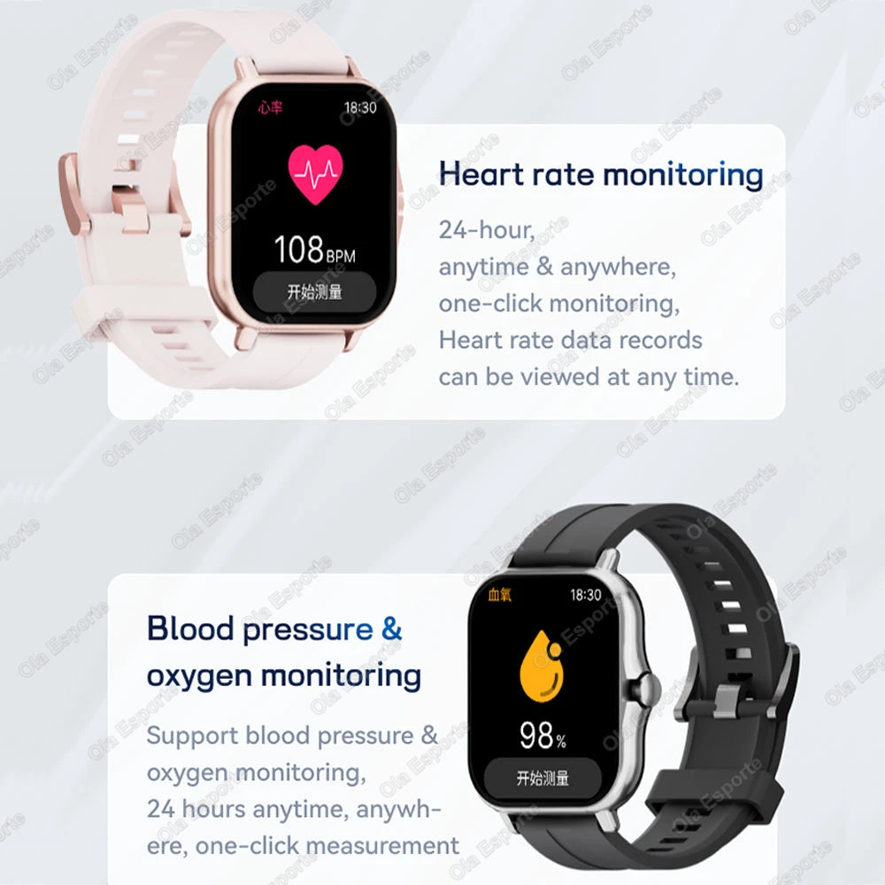 Ola Esporte Smart Watch 2.01" Bluetooth Calls & Fitness Tracker Smart Watch Peaceful Pleasures Health and Wellness