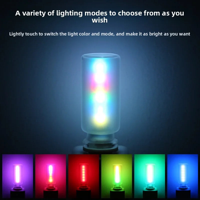 USB LED Glass Bottle Atmosphere Night Light | Touch Dimmer