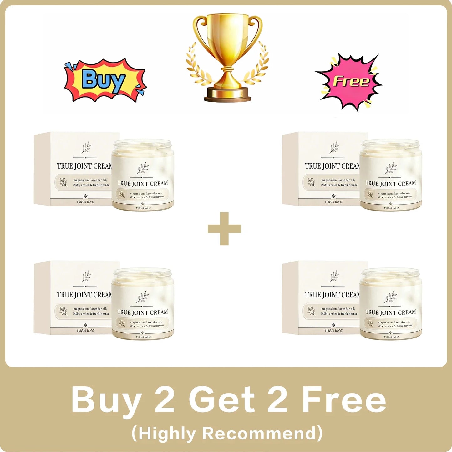 Joint Care Massage Ointment – Neck, Shoulder & Knee Cream 118g