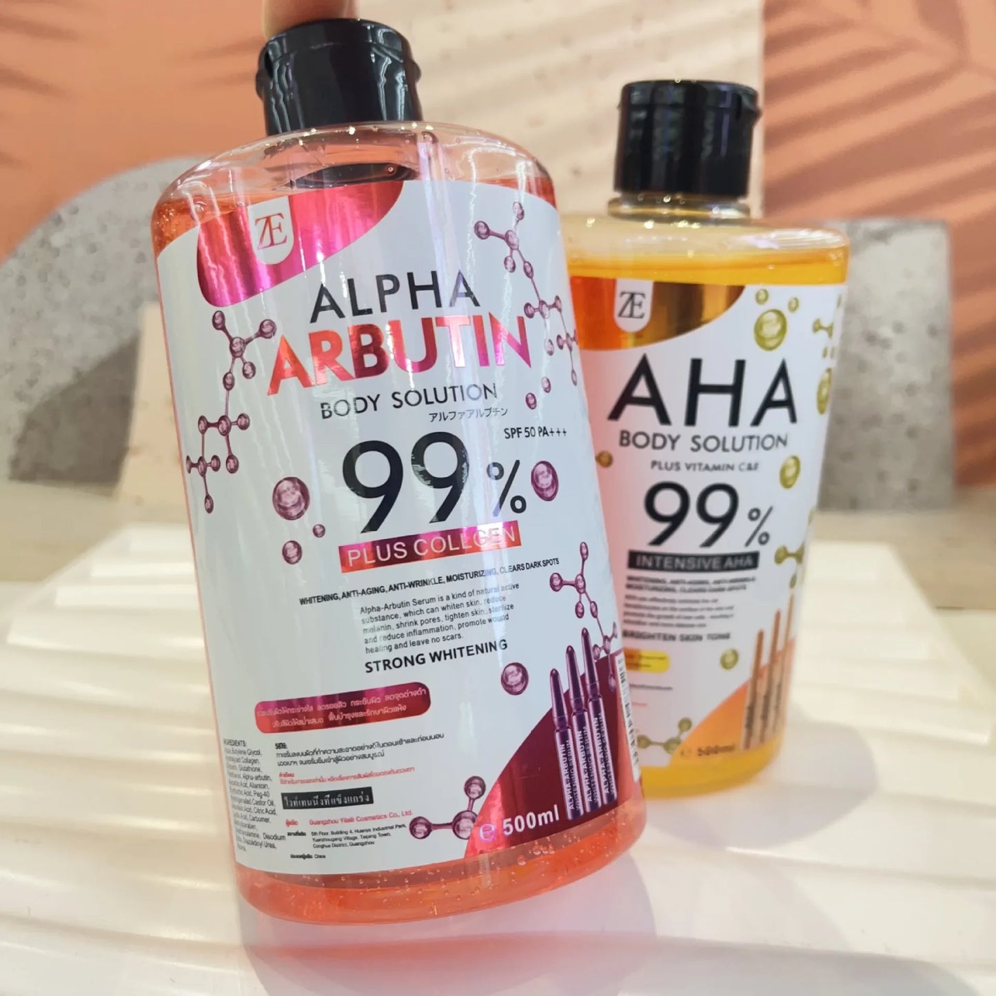 AHA & Arbutin Body and Face Serum 500ml – Brighten & Moisturize