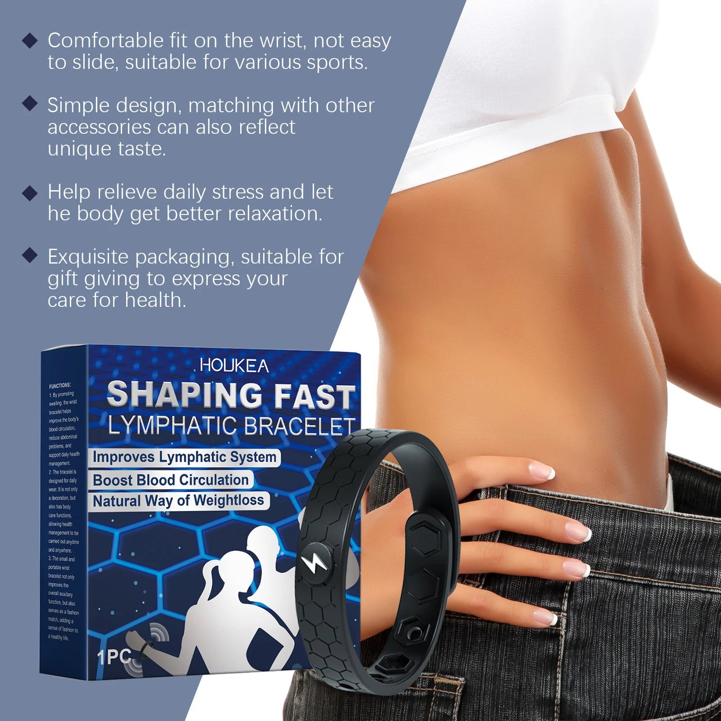 Lymphatic Wristband for Blood Circulation & Fatigue Relief