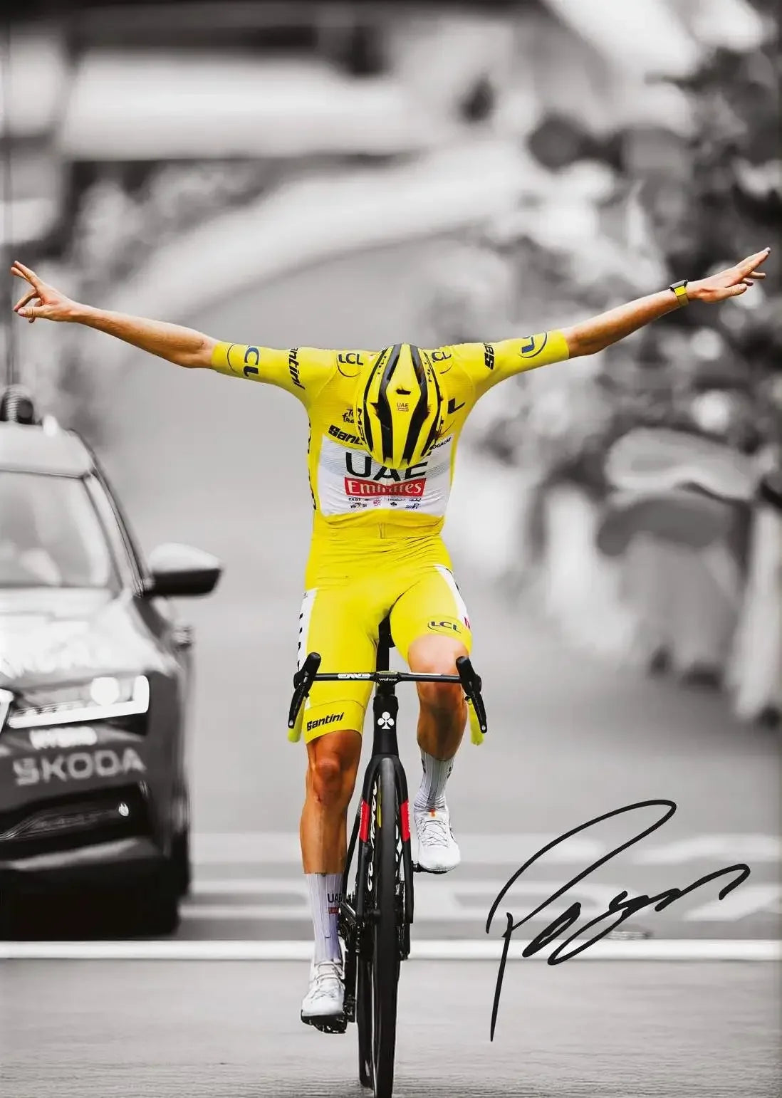 Cycling World Champion Tadej Pogacar Posters Sports Prints Mathieu Van Der Poel Canvas Painting Wall Picture Home Room Decor Peaceful Pleasures Health and Wellness CJ55262 40x60cm Unframed