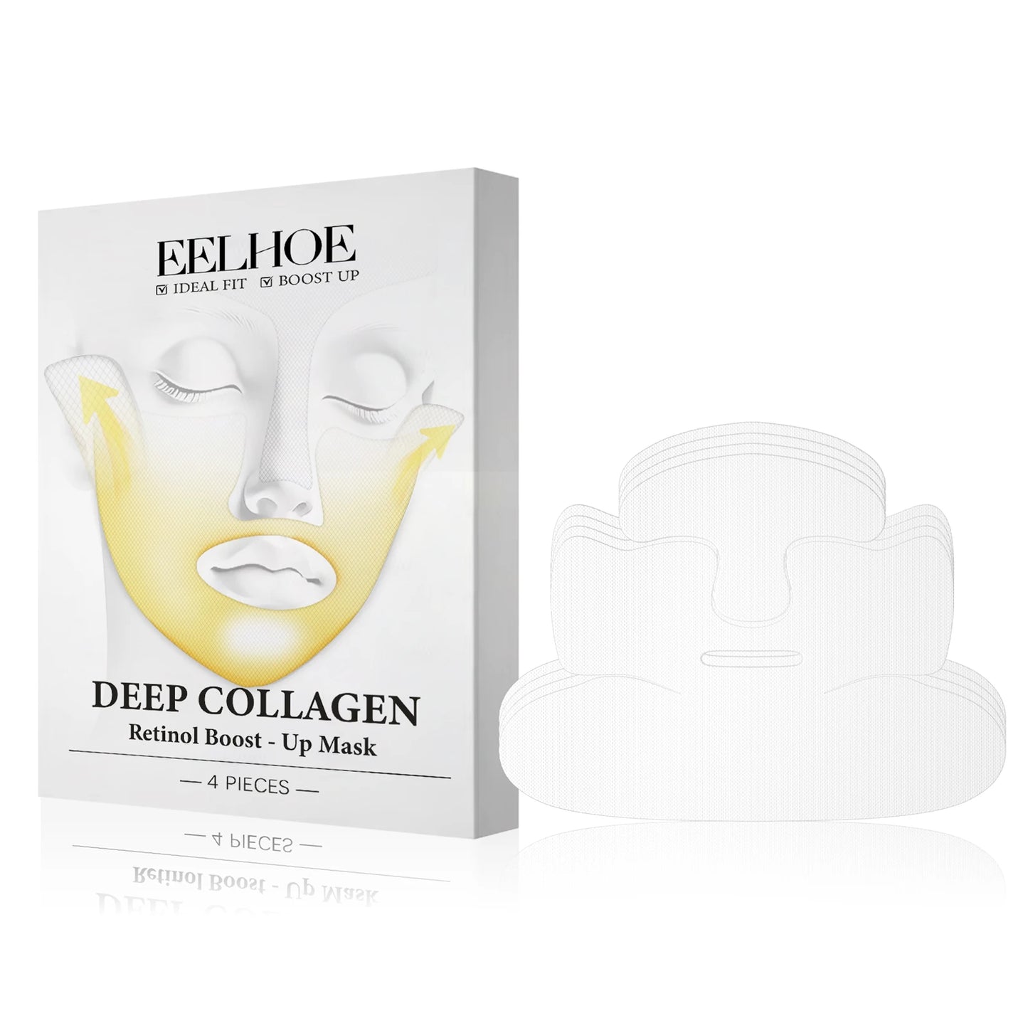 Deep Collagen Retinol Firming Face Mask – Lift & Hydrate 4-Pack
