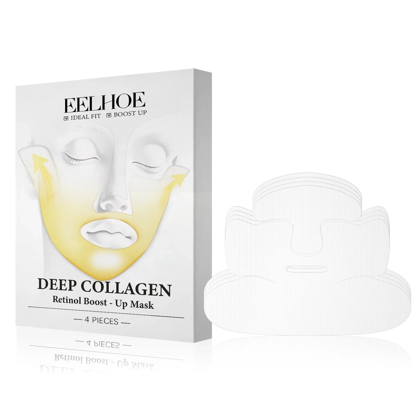 EELHOE Collagen Retinol Firming Face Mask 4-Pack | Anti-Aging