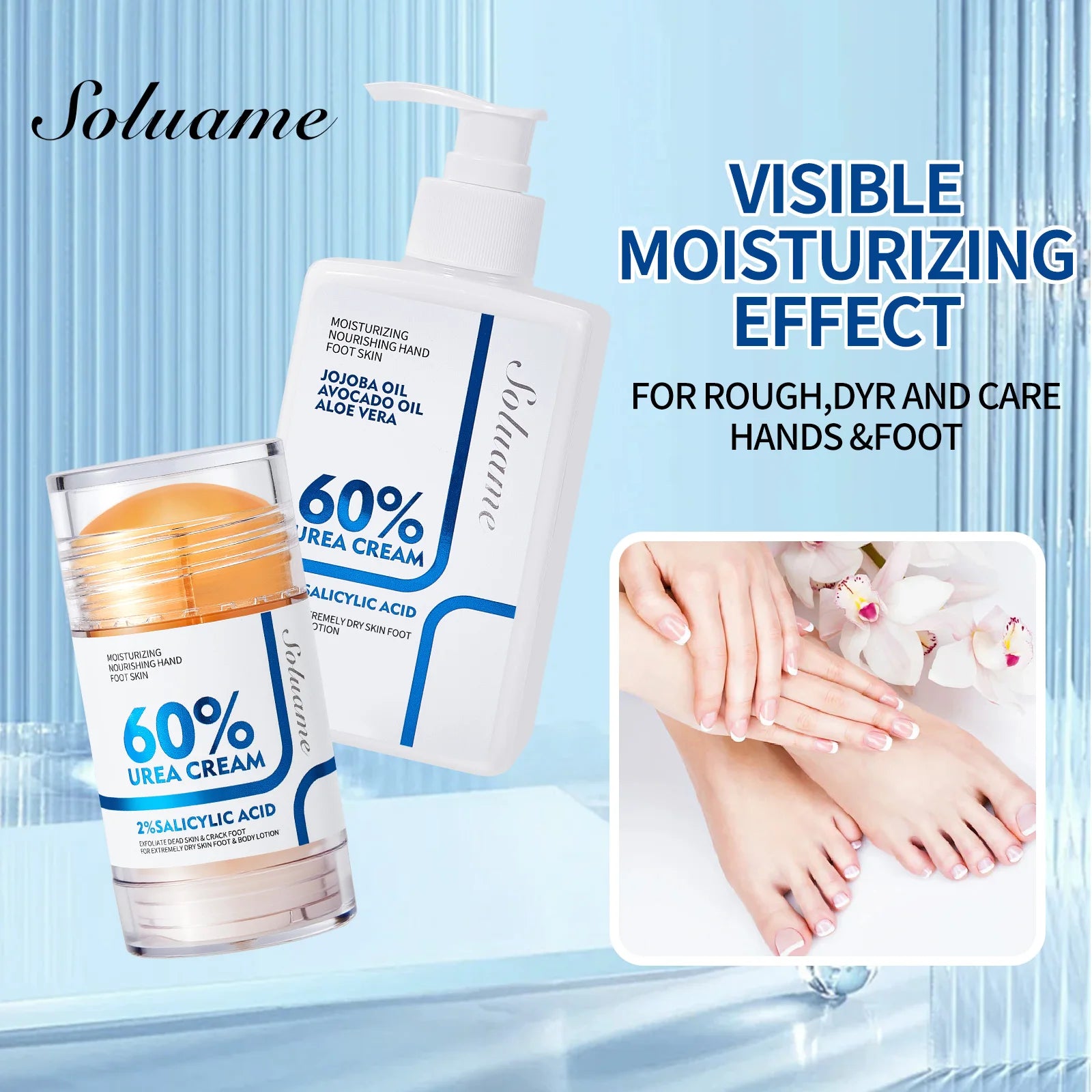 Urea Hydrating Foot and Body Cream Set for Cracked Skin Peaceful Pleasures Health and Wellness