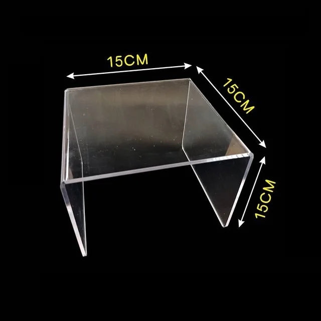 U-Shape Acrylic Display Risers – 15 Sizes for Jewelry & Figures