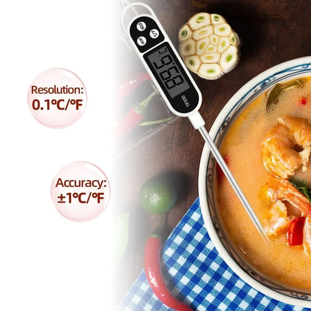 TP300 Digital Meat Thermometer | LCD Instant Read Food Probe