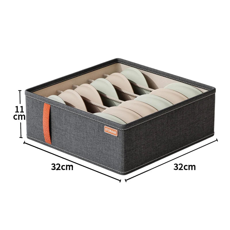 Folding Fabric Pants Storage Organizer & Drawer Divider Clothing Storage Organizer Peaceful Pleasures Health and Wellness A5