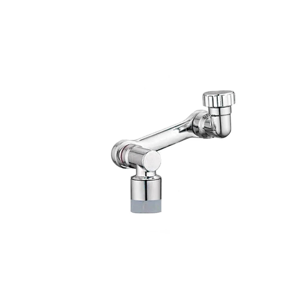 Mechanical arm faucet universal mechanical arm water nozzle rotating basin basin multifunctional rocker arm extension splash pro Peaceful Pleasures Health and Wellness Silver