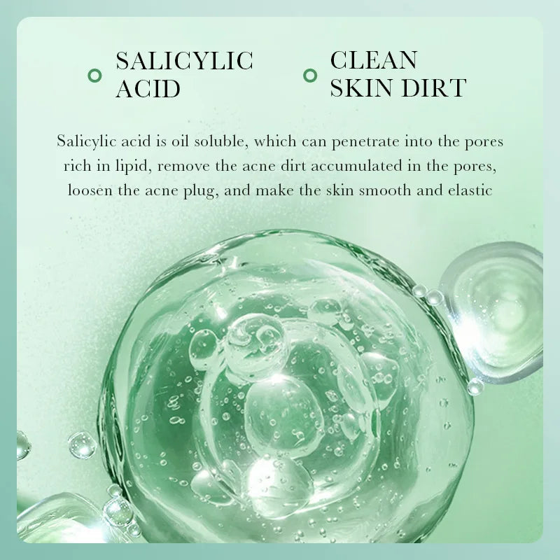 BIOAOUA Salicylic Acid Facial Cleanser Acne Treatment Moisturizing Oil Control Skincare Face Wash Foam Face Cleanser Skin Care Peaceful Pleasures Health and Wellness