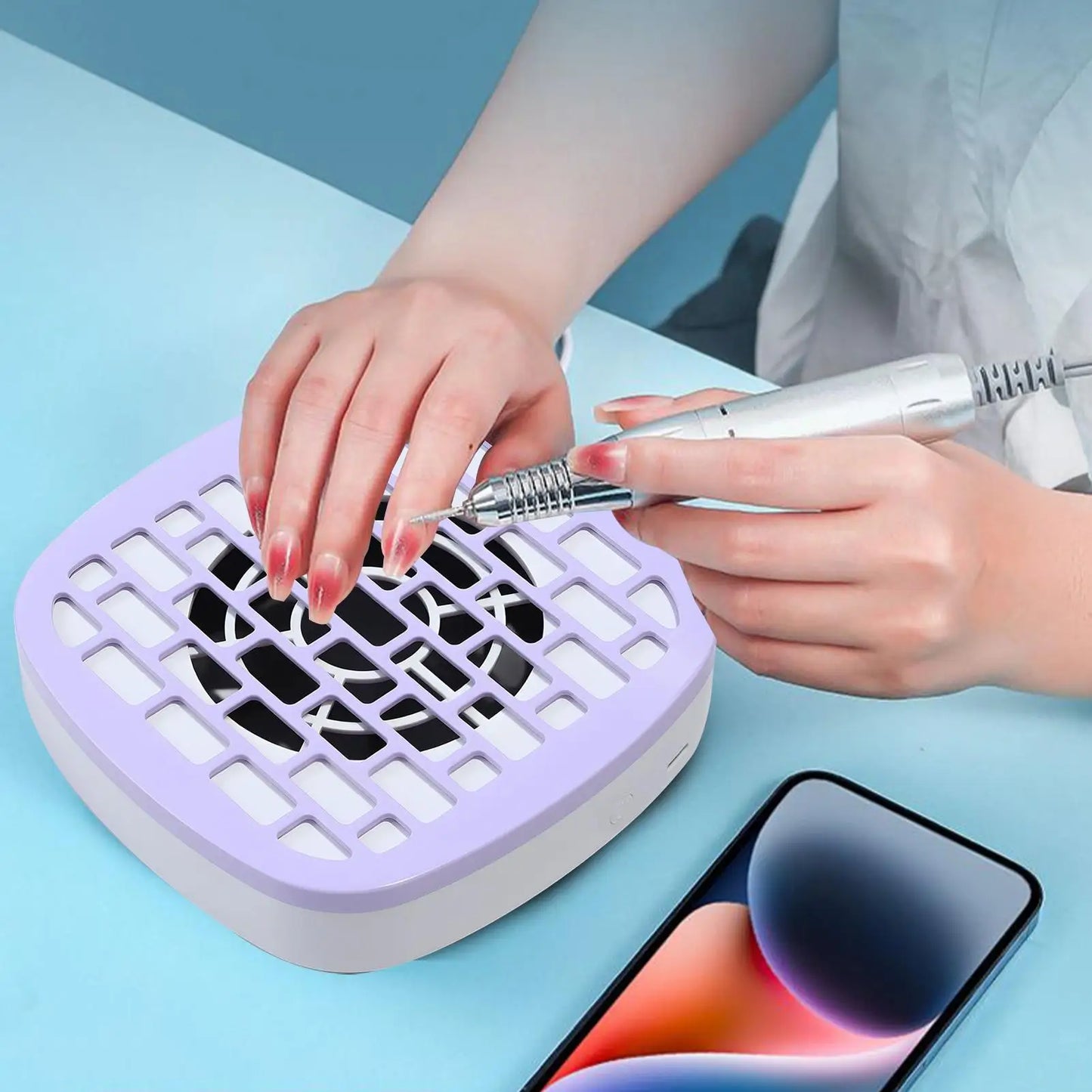 Nail Dust Collector – Low Noise, Powerful Suction Manicure Tool